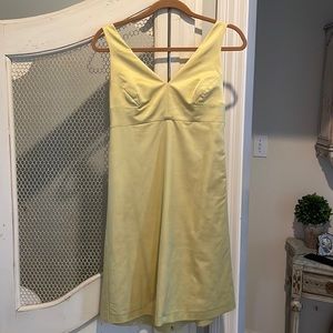 R.E.D. Valentino beautiful raw silk yellow bow back dress